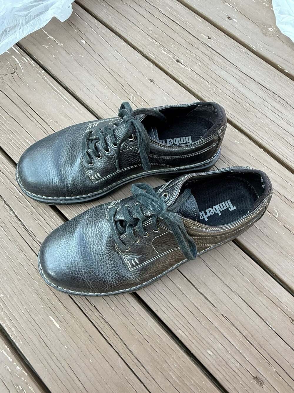 Timberland Casual Oxfords Black Leather Shoes